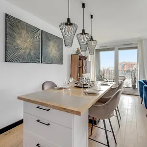 Chlebova - Riverside View Terrace, Free Parking, Gym & Kidsplay By Downtown Apartmán Gdaňsk